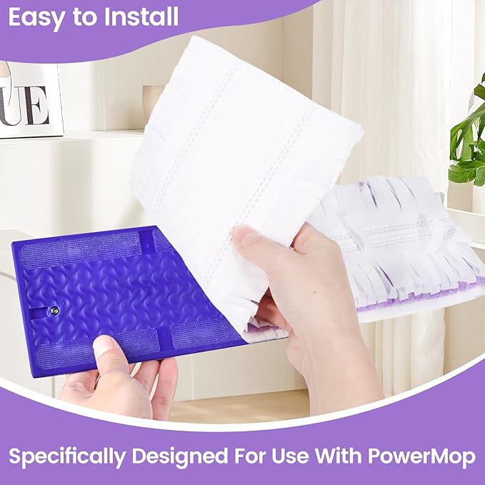 20 Count Disposable Mop Pads Refills for Swiffer PowerMop Multi-Surface & Wood Mops,Spray Replacement Pad for Hard Floor Cleaning