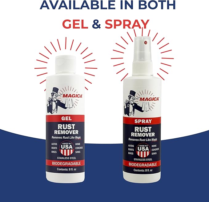 Magica® Rust Remover (8oz Spray) Reliably Removing Rust Stains for over 35 years USA Made