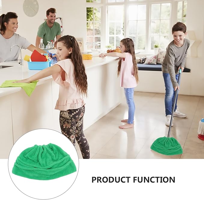 GLEAVI 3 Pcs Broom Mop: Household Brooms Microfiber Mop Sweeping Broom Cover Mop Sink Cover Mop Sweeper Pad Mop Head Cleaning Mops Broom Cloth Cover Coral Fleece Wet and Dry Dust Collector