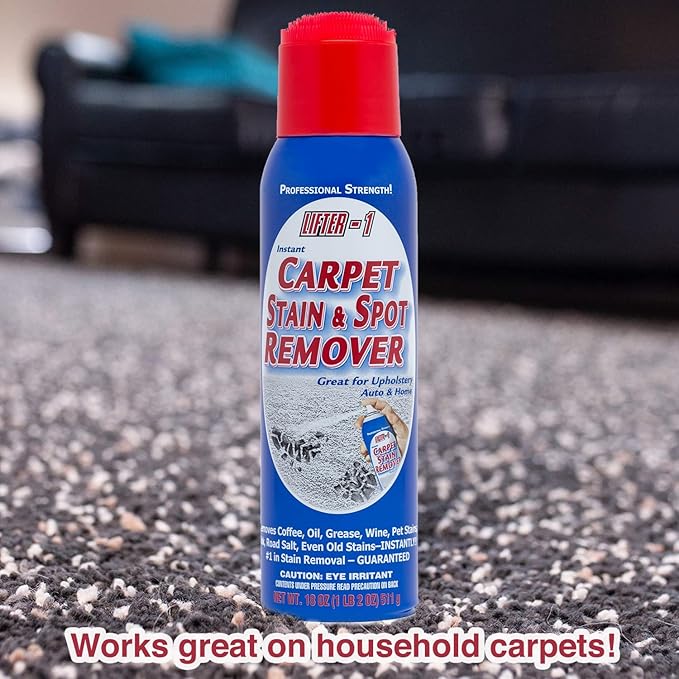 Carpet Spot Remover, Stain and Red wine Remover and Spot Treatment for Oil, Grease, Urine, Cleaning Performance for Rugs, Upholstery, Fabrics (18 Fl Oz (Pack of 6))