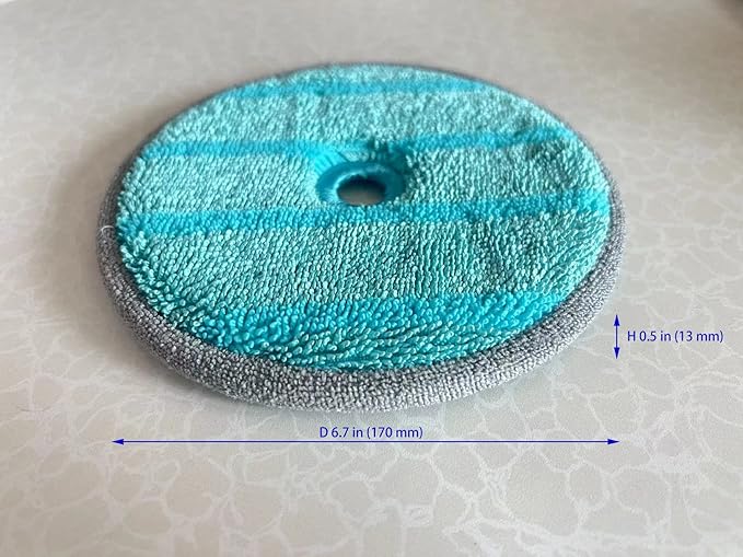 4 Pack Replacement Dry Pads for Samsung Jet Stick Spinning Sweeper Jet 90/75/70/BESPOKE Cordless Vacuum Cleaners_Blue