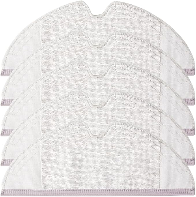 5Pcs Upgrade Full Microfiber Mopping Cloth Pads Compatible with E Series, S5, S5 Max, S6, S6 Pure, S6 MaxV, Q5, Q5 Pro, Q5 Pro+, Q7, Q7Max, Q8Max, Q8Max+ Robot Vacuum Cleaner