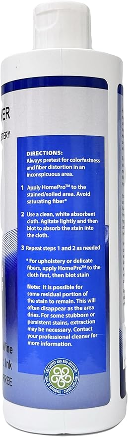 Stain and Spot Remover - Stain Remover for Clothes, Carpets, Mattress & Upholstery, Removes Pet Stains, Red Wine, Grease, Ink & Coffee - Safe For Oriental, Persian, Antique rugs 12 OZ