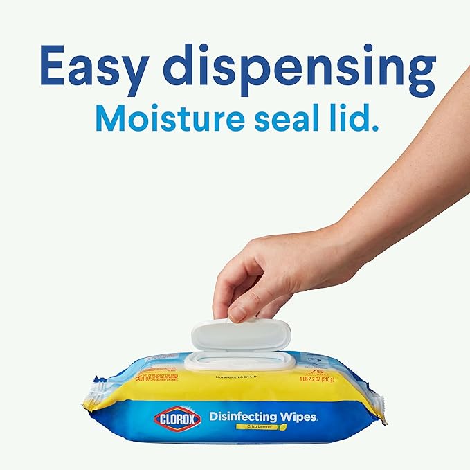 Clorox Disinfecting Wipes, Cleaning Wipes Flex Pack, Fresh Scent, 75 Count (Pack May Vary)