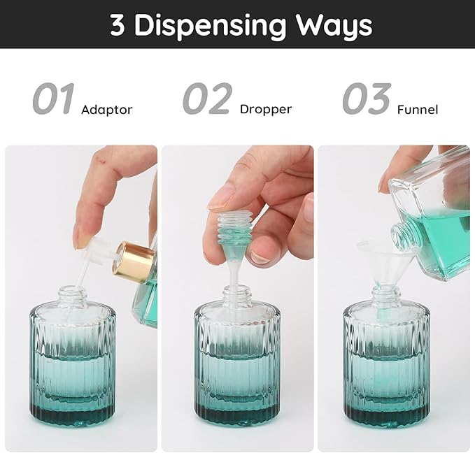 Segbeauty 1oz Refillable Travel Bottles, 30ml Empty Perfume Spray Bottles, 2pcs Vintage Perfume Spray Bottle Glass Fine Mist Spray Bottle Empty Fragrance Atomizer Sprayer for Dispensing Fragrance Oil