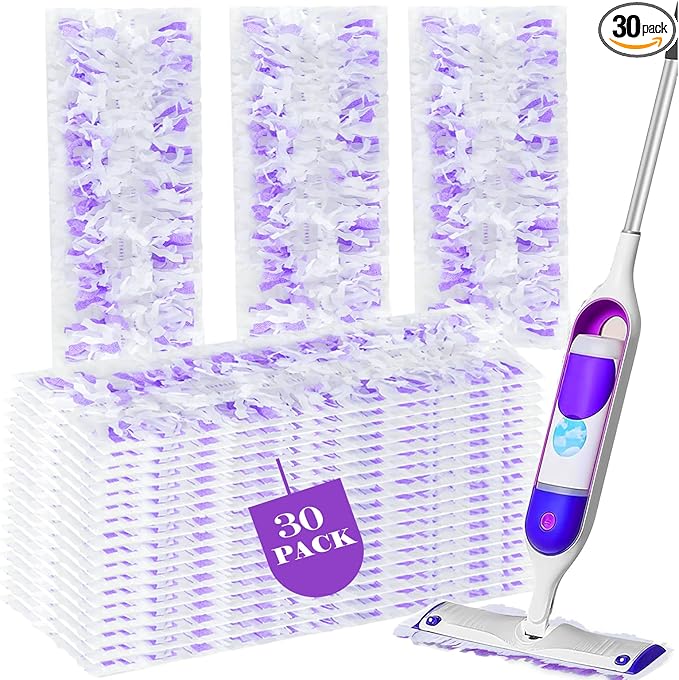 30 Count Power Mop Pads Refills for Swiffer PowerMop Multi-Surface Mopping Pad Disposable Replacement Mop Refill Pads Compatible with Swiffer PowerMop,Safe on All Finished Floors.