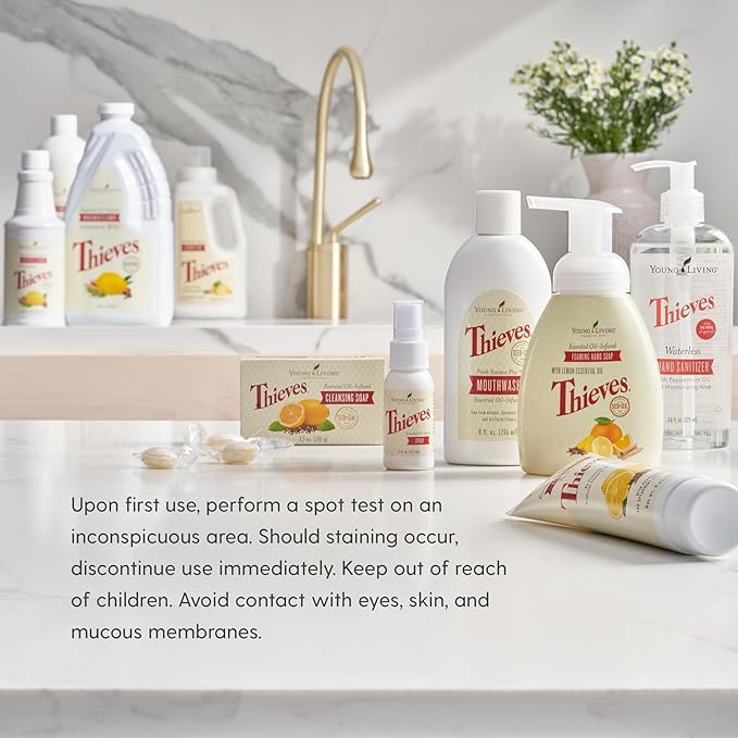 Young Living Thieves Household Cleaner 14.4 oz, Plant-Based All-Purpose Cleaner with Essential Oils, Safe for Floors, Mirrors, Carpets & Pet Areas