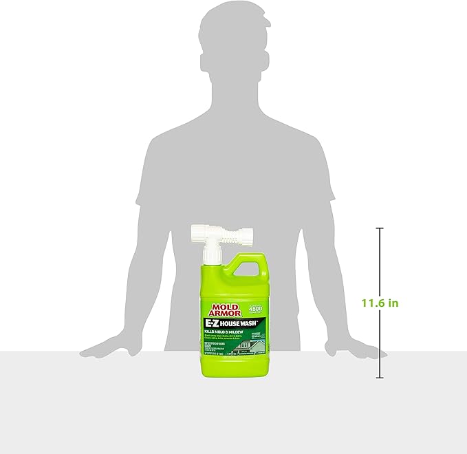 Mold Armor FG51164 E-Z House Wash, Hose End Sprayer, 64-Ounce, green/yellow