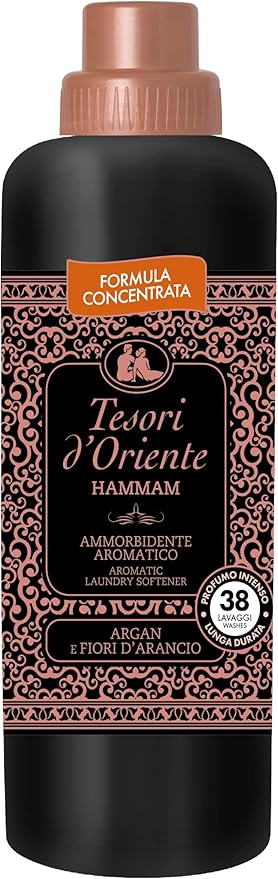 Tesori d'Oriente Hammam - Argan and Orange Blossoms Laundry Softener, 760 ml (25.7 fl oz), 38 Washes