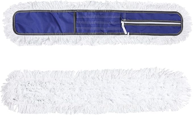 Microfiber Mop Pads 2 Pieces Just Fit CLEANHOME 36" Industrial Dust Mop: B08R3F1ZZM,Blue