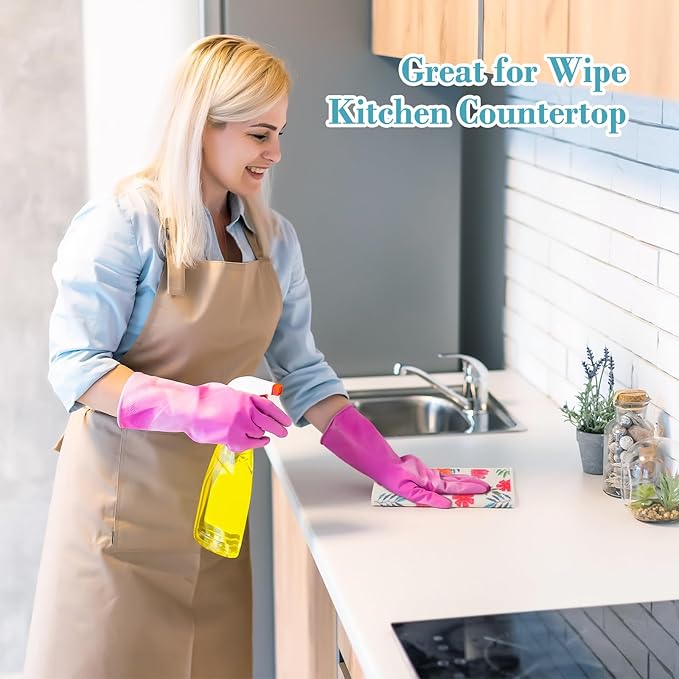 Lucomb Swedish Dishcloths for Kitchen Dishes, 8 Pack Reusable Cleaning Cloths Replace Paper Towels Swedish Towels Cleaning Rags Eco Friendly Biodegradable for Home Office Wipes