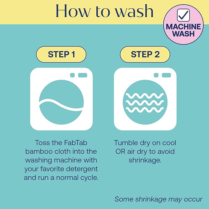 FABTAB High-Performance Bamboo Cleaning Cloths - 7 Pack Reusable & Super Absorbent Towels for Household, Kitchen, and Auto Care | Ideal for Dusting and Vehicle Detailing (Large)