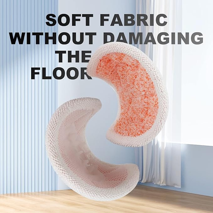 Pads for Shark Steam Scrub Mop: Fit for Shark S7001 s7020 s7000amz s7000 s7001tgt s7201 s8201 S7005 s8001 Series Rotating Steam Scrubber,Scrub Sanitize at The Same,Round Scrubbing Mop Replacement Pad