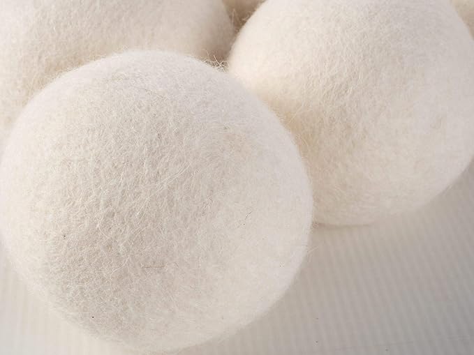 100% New Zealand Wool Dryer Balls XL Size – 12 Pack, Organic & Chemical-Free Fabric Softener, Baby Safe & Hypoallergenic, Reduces Static, Wrinkles & Drying Time, Reusable for 1000+ Loads