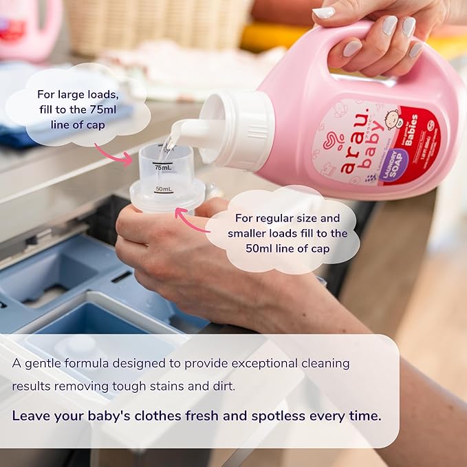 Laundry Soap, Lavender, Plant Based Formula, Safe for Sensitive Skin, Baby Laundry Detergent with No Artificial Fragrance or Additives, Gentle on Infant, Newborn and Baby Clothes, 27 Fl Oz
