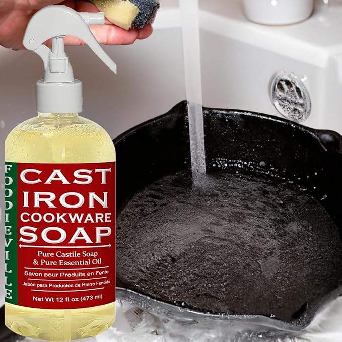 Creation Farm Cast Iron Soap – Plant-Based Cleaner – Ideal for Skillets, Griddles, Pots & Dutch Ovens – Home & Camping Cookware Care - Foodieville