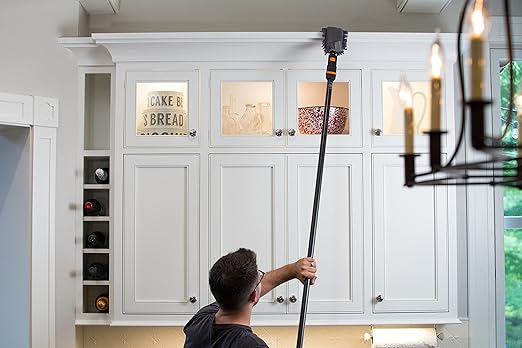 SWOPT 7-Piece Ultimate Indoor Kit — Includes 48” and 60” Wooden Handles, Dust Mop, Cotton Mop, Angle Broom, Flexible Duster, Window Squeegee, and Organizer — Everything You Need to Clean Indoors