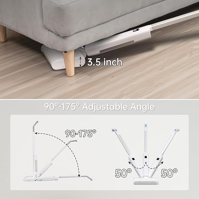 Wet Dry Vacuum Cleaner Cordless Mop,Upgraded Electric Mop,Quiet Self-Propelled Up to 60 Mins, Dual Water Tank,Cordless Mop Vacuum Cleaner for Hardwood Floor Cleaning