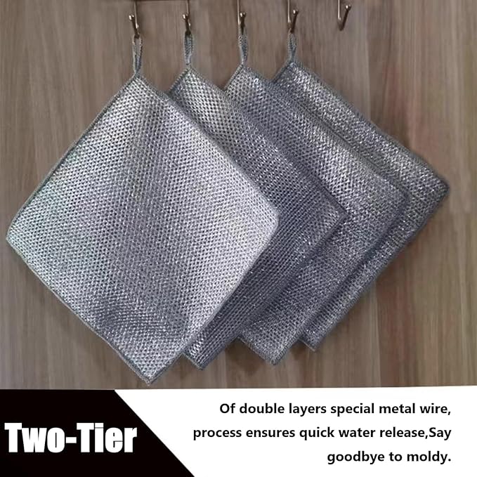 Bamboo Microfiber Cleaning Cloth-8Pcs Kitchen Wash Cloths,Wood Fiber Window Glass Rags,Micro Fiber Cloth for Cleaning Suitable for Dishes,Car Towel Rag Made From Baby Washcloths Material (silver)