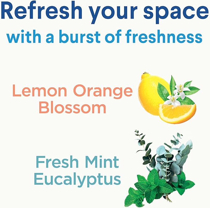Clorox Disinfecting Mist, Lemon and Orange Blossom, 1 Spray and 1 Refill, 16 oz Each