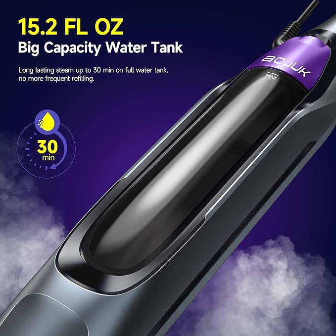 Steam Spin Mop, Smart Steam & Scrub Mop with 4 Cleaning Modes & LED Headlights, Safe for all Sealed Hard Floors like Tile, Hardwood, Stone, Laminate, Vinyl & More F2
