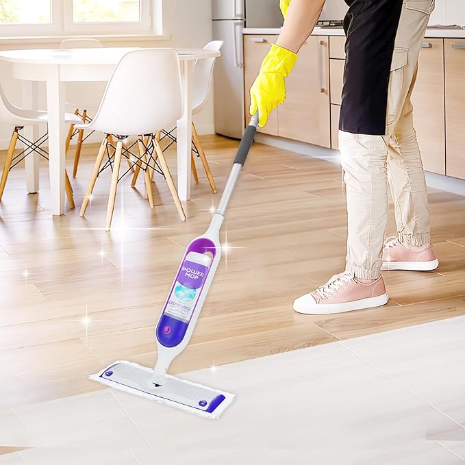 Power Mop Pads Compatible with Swiffer Power Mop, Disposable Power Mop Refills, PowerMop Wood Mopping Pad Refills for Floor Cleaning, 10 Count