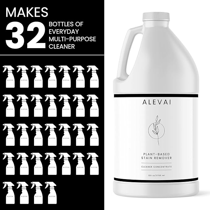 Multi Purpose Stain Remover Concentrate | Plant Based Enzyme Cleaner | Makes 64 Bottles of Multi Purpose Cleaner | Cleans Food, Grease, Coffee, Wine, Baby Stains, Pet stains & More | Over 500 Uses | Cruelty-Free | SLS-Free
