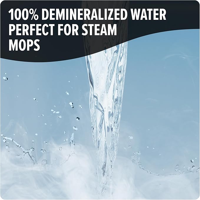 Dirt Devil Steam Water Hard Floor Cleaner, 32 oz., Spring Meadow Scent, Natural Hard Floor Demineralized Water Cleaner, For Use on Sealed Hard Floors, Pair with Dirt Devil Steam Mop