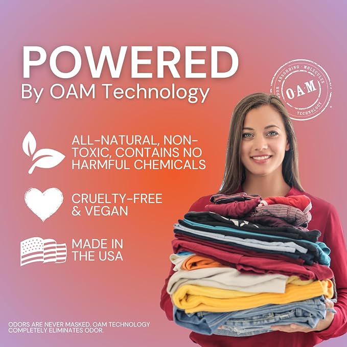 Laundry Booster Deodorizer For Strong Odor to Get The Sweat Smell Out of Clothes, Bedding, Towels, and All Fabrics - Bamboo Teak Scent - 1 64oz Bottle Laundry Supplies
