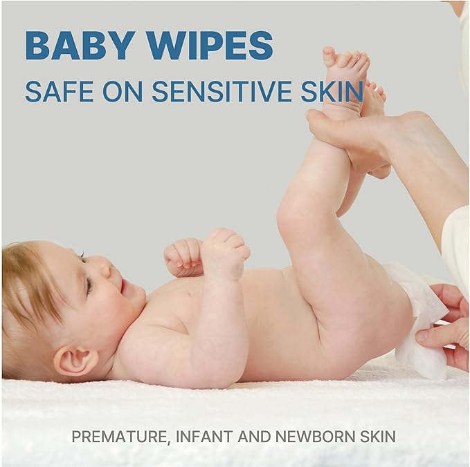 Korea’s #1 Sensitive Baby Wipes -Hypoallergenic Water-based Unscented Alcohol-Free Extra-Thick 65 GSM Superfood Extracts Plant- Based for sensitive skin Flip-Top 640 Count (8 Packs)