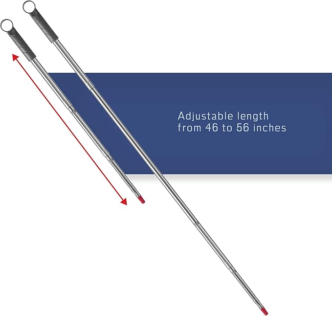 Premium Microfiber Wet Mop for Hardwood, Laminate, Tile Flooring with Stainless Steel Handle Extendable up to 56 Inches