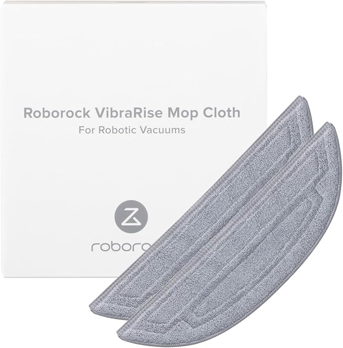 roborock 2 Pack Microfiber Mop Cloths for S8 MaxV Ultra, S8 Max Ultra Series Robot Vacuum Cleaner, with Dual Sonic Vibrations Modules, Mop Pad Replacement Accessories
