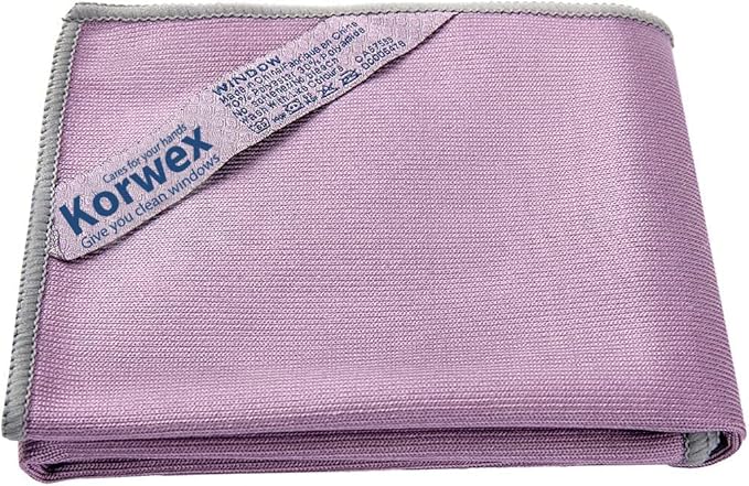 Window Cleaning Cloth.Glass Cleaning Cloth, Streaks Scratches Free. Purple 1 Pack