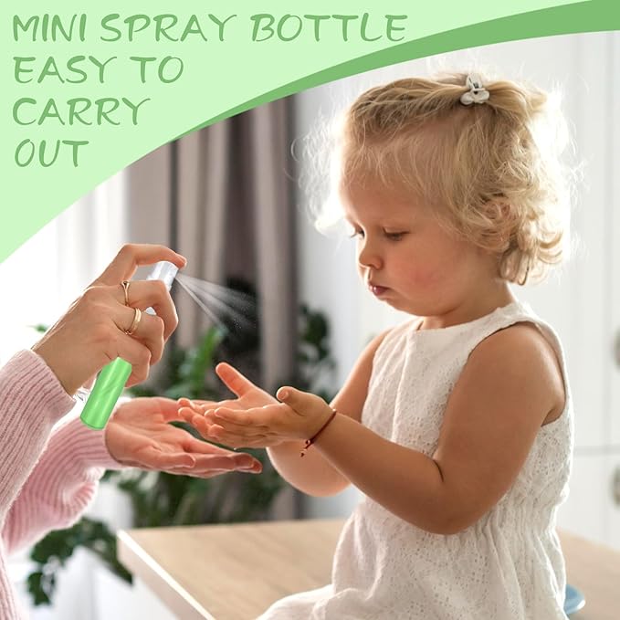 100 Pcs Mini Spray Bottle, 10ml Perfume Spray Bottles Plastic Refillable Mini Spray Bottles for Women, Travel Spray Bottle Fine Mist Atomizer for Perfume, Mini Perfume Refillable Bottle