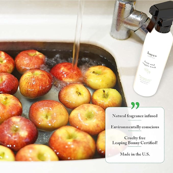 Bayes High-Performance Produce Wash - Fruit and Vegetable Cleaner, Helps Remove Harmful Residue - 16 oz