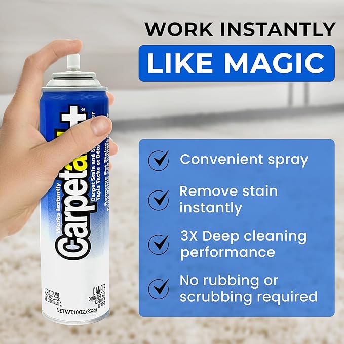 Carpet Stain Remover Spray, Carpet Cleaner, Cleans Pet Stains, Wine Stain & spot, Upholstery Cleaner for Tough Stain Oil & Dirt, Pack of 1