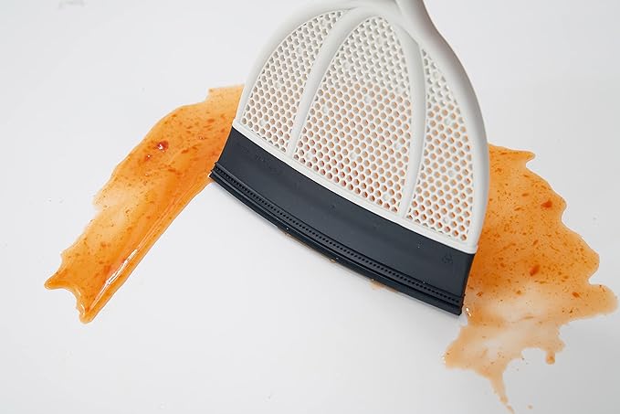 Broombi Silicone Handheld Brush & Dustpan Set - All Smooth Surface Squeegee Sweeper - Ideal for Pet Hair Removal, Wet and Dry Use to Maximize Clean-Up Efficiency