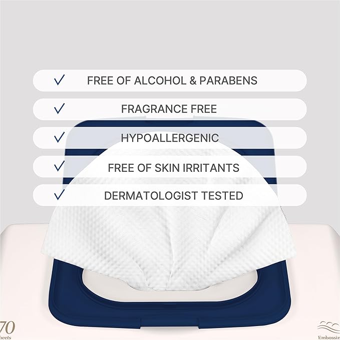 Korea’s #1 Signature Baby Wipes - Hypoallergenic Water-based Unscented Alcohol-Free Ultra-Thick 75 GSM Super Seed Extracts Plant-Based for sensitive skin Flip-Top 560 Count (8 Packs)