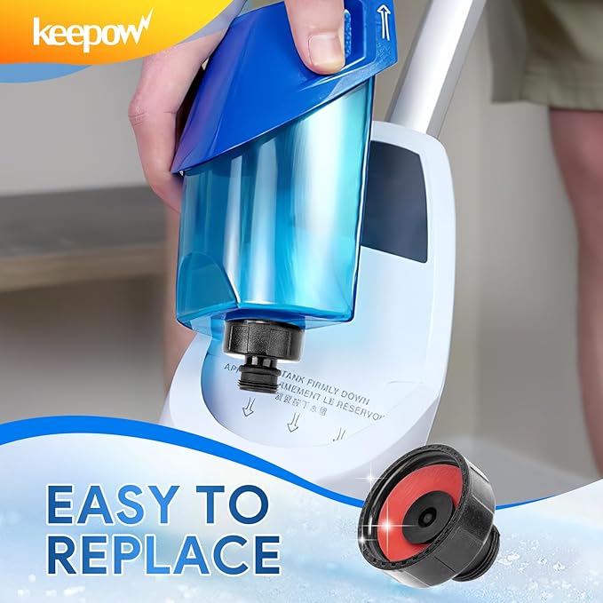 KEEPOW Steam Mop Replacement Parts 1940 Water Tank Caps and Insert Assembly for Bissell Powerfresh 19404 19402 19408 19409 1940A 1940F 1940Q 1940T 1940W B0006 Models 203-8413 2+1 Pack
