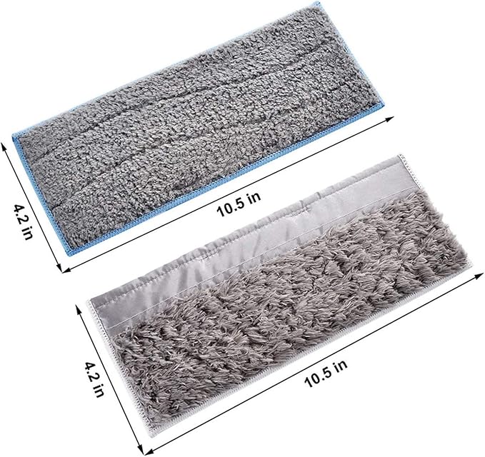 4Pack Washable and Reusable Dry Wet Mopping Pads Replacement Parts Compatible for iRobot Braava Jet m6 (6110) (6012) (6112) (6113) Ultimate Robot Mop Pads Accessories (2 Wet & 2 Dry Pad)