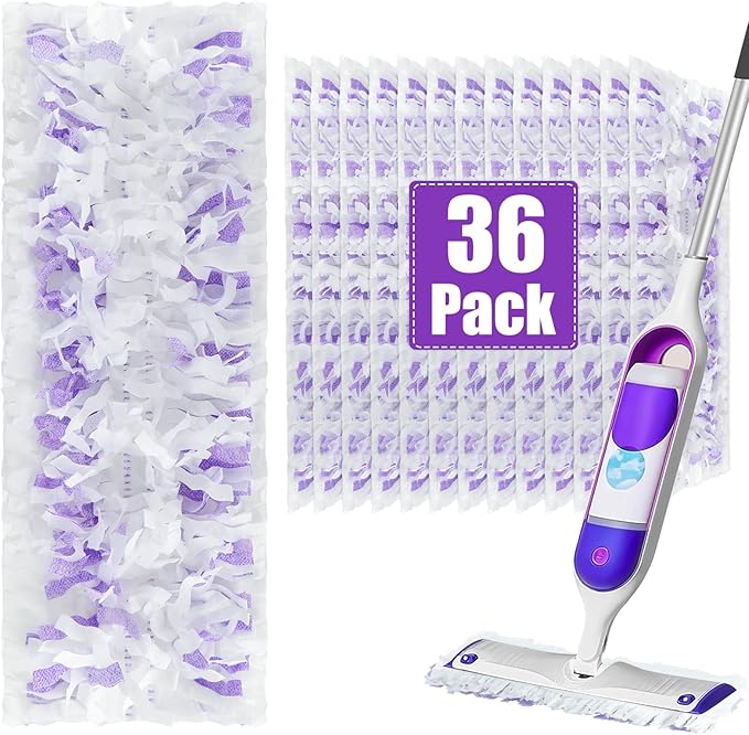 Power Mop Refills for Power Mop Multi-Surface Mop,Power Mop Pads for PowerMop Wood Mop,Compatible with Power Mop,Power Mop Pads Refills for Floor Cleaning,36 Count