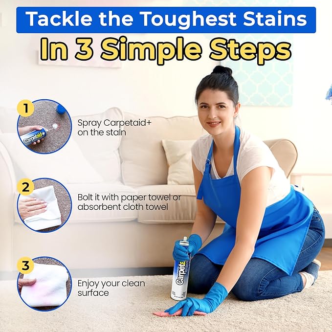 Carpet Stain Remover Spray, Carpet Cleaner, Cleans Pet Stains, Wine Stain & spot, Upholstery Cleaner for Tough Stain Oil & Dirt, Pack of 1