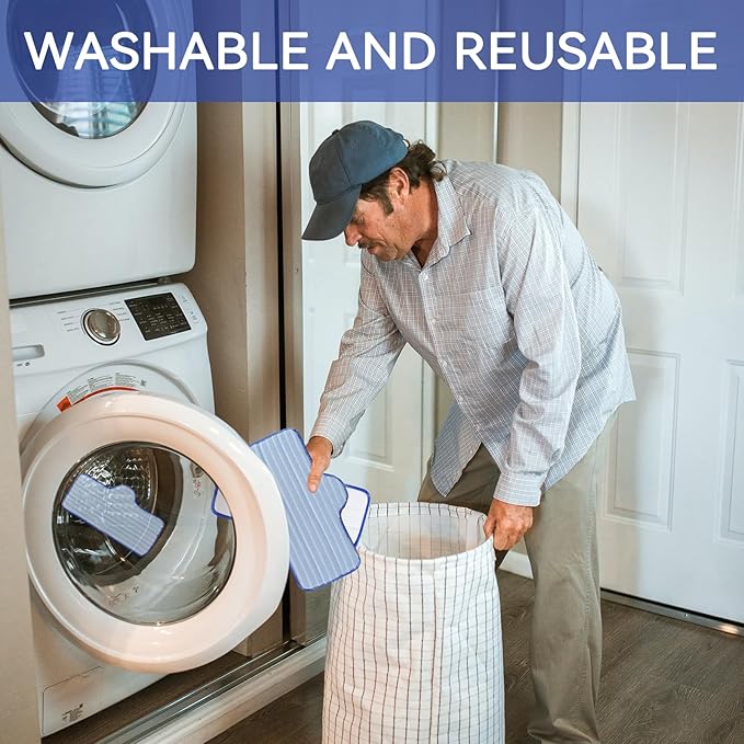 8 Pack Steam Mop Pads Compatible with Dupray Steam Cleaner and Schenley Steam Mop Cleaner - Washable and Reusable Microfiber Replacement Mop Head