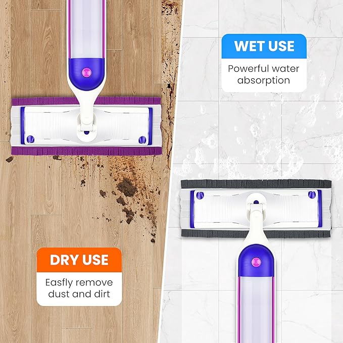 16 Pack Disposable Power Mop Pads Refills with Swiffer PowerMop Multi-Surface Replacement Mopping Pads
