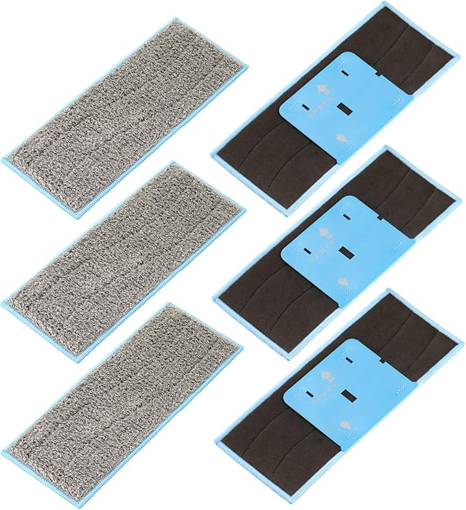 M6 Wet Mopping Pads Washable Compatible with Braava Jet m Series, Reusable Wet Pads for iRobot Braava Jet M6 (6110) (6012) (6112) (6113) Pack of 6