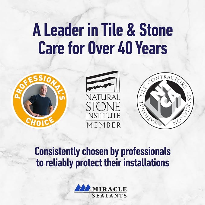 Miracle Sealants Tile & Stone Cleaner Spray for Natural Stone, Tile & Grout, pH Neutral, 32 oz, 6 Pack