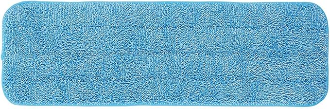 Juvale 10 Pack Microfiber Mop Pads - Reusable & Washable Flat Mop Heads for Hardwood Floors & Cleaning - 16.5 Inch Blue Replacement Pads