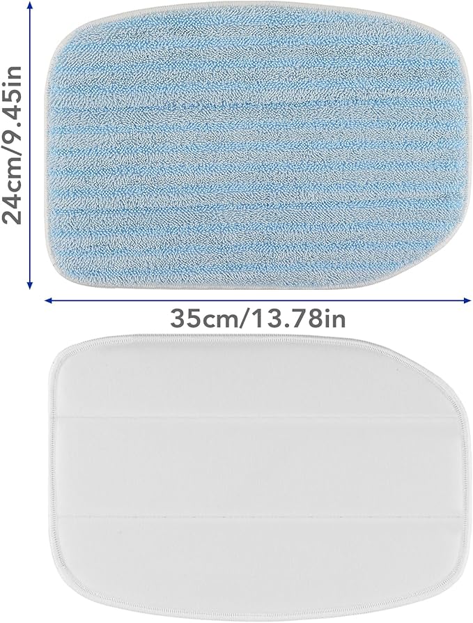 GreeSuit MC1375/MC1385 Microfiber Steam Mop Pads: Compatible with McCulloch MC1375, MC1385 Steam Cleaners, Replaces Mop Pad Model: A1375-100/101 (4 Pack)