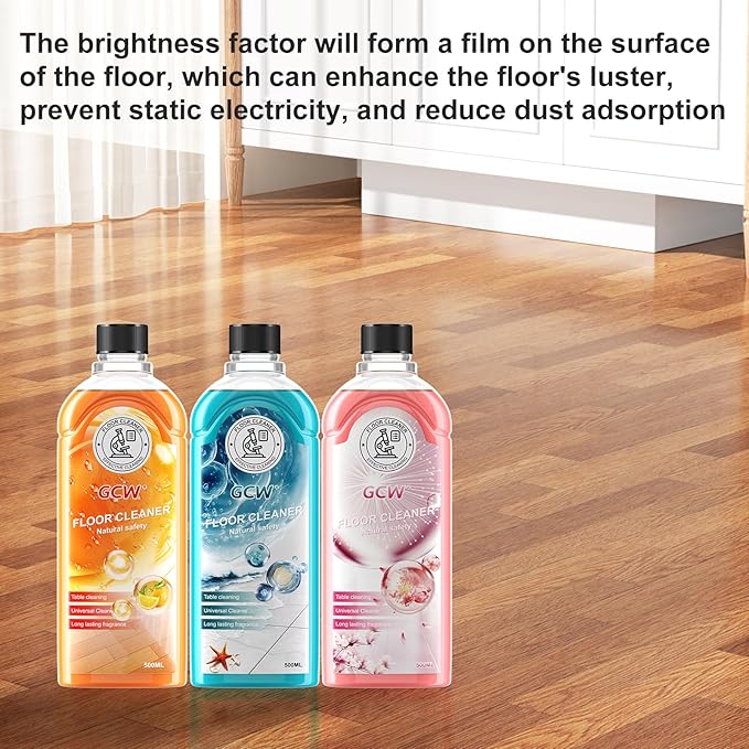 Floor Cleaner & All-Purpose Cleaner Plant-Based and Biodegradable Formula Kitchen, Floor, Bathroom and Surface Cleaning Product for Home, Orange Scent, 33.8 Fluid Ounces (Orange)