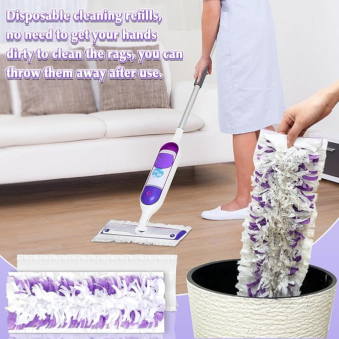 12 Pack Disposable Mopping Replacement for Swiffer Mop Pads for Swiffer PowerMop,Compatible with Swiffer Power Mop Refills Multi-Surface for Floor Cleaning